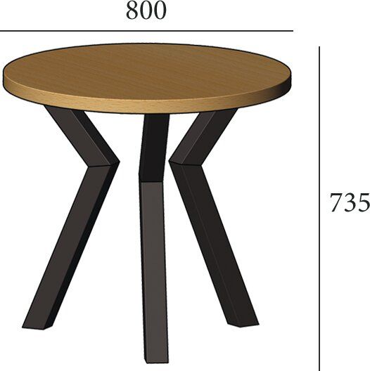 Стол Свен-3 750/800 (труба 60х60) Металл-Дизайн