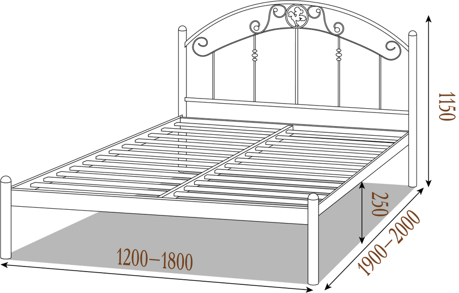 Ліжко Монро міні Метал-Дизайн