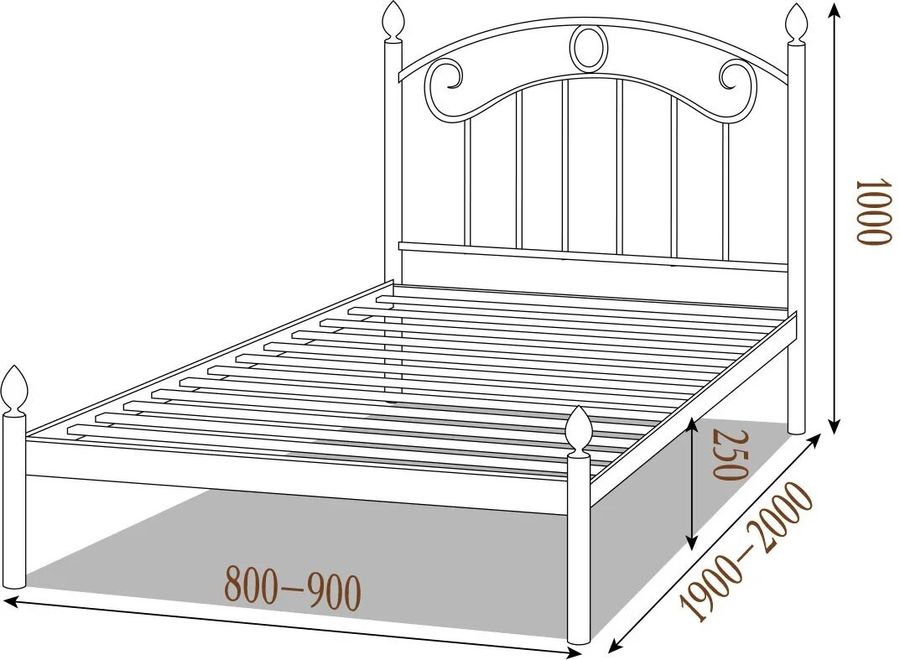 Ліжко Монро міні Метал-Дизайн