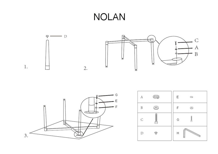 Стіл Nolan 120x80 Signal (NOLAN120)