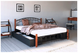 Ліжко Афіна з дерев'яними ніжками Метал-Дизайн