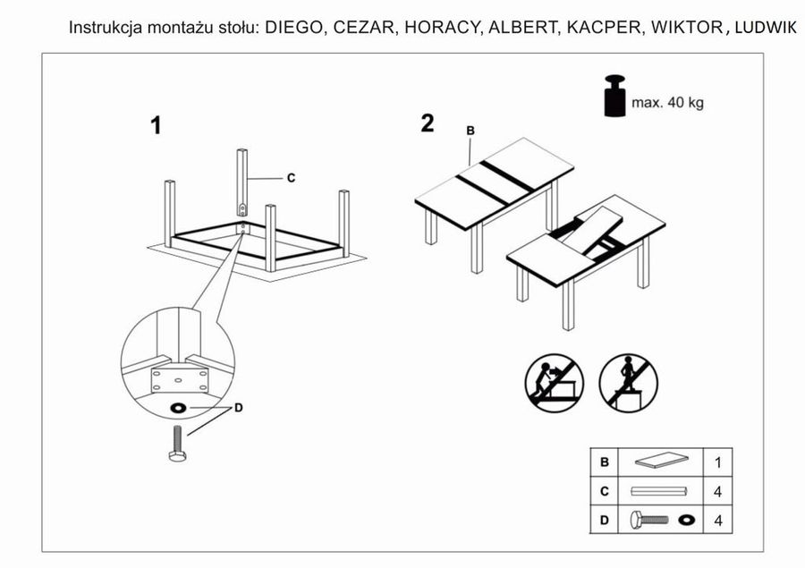 Стол Horacy 100(140)x60 Signal (HORACYDB100)