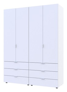 Шафа для одягу Гелар комплект Doros Білий 2+2 ДСП 155х49,5х203,4 (42002117)